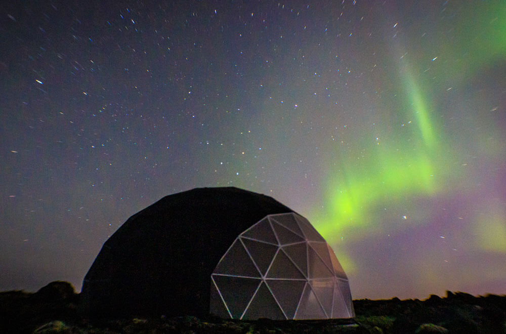 Aurora Basecamp Iceland. Northern lights